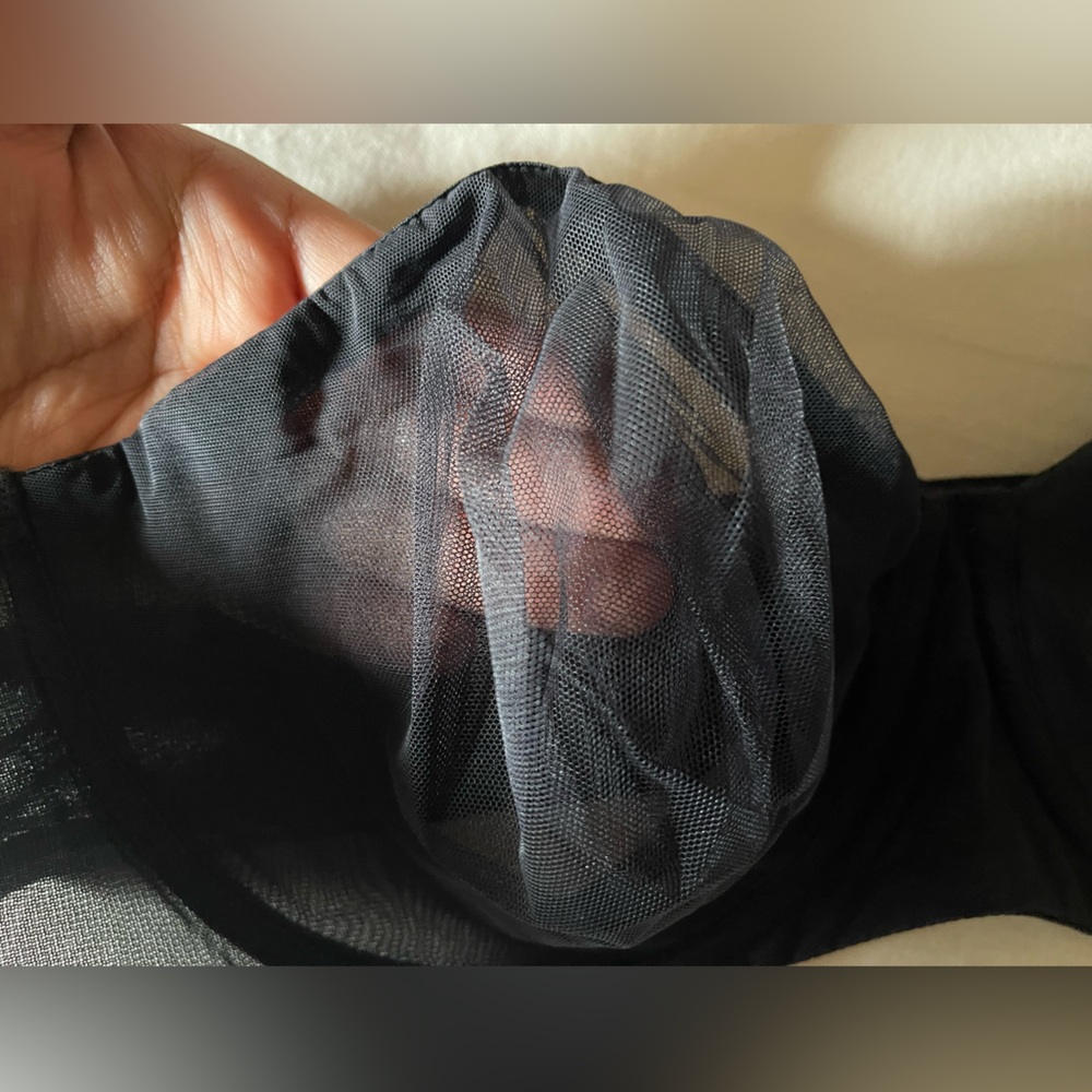 SKIMS Black Mesh Fabric